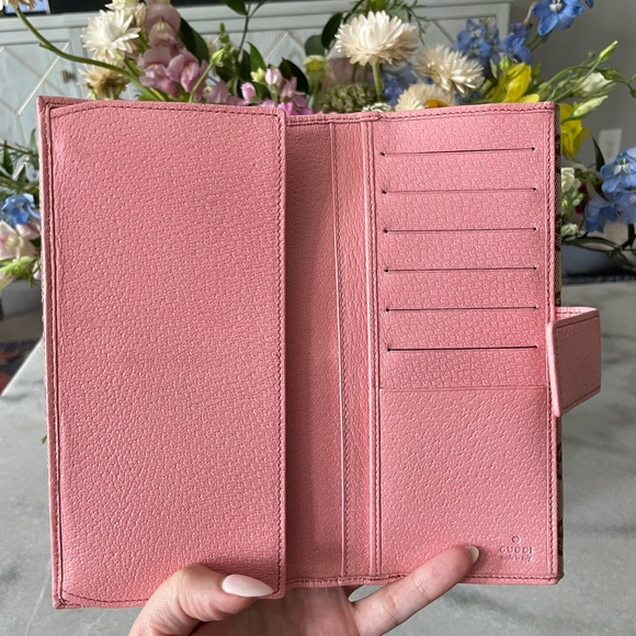 Vintage Gucci pink Eclipse continental wallet - Picture 3 of 7